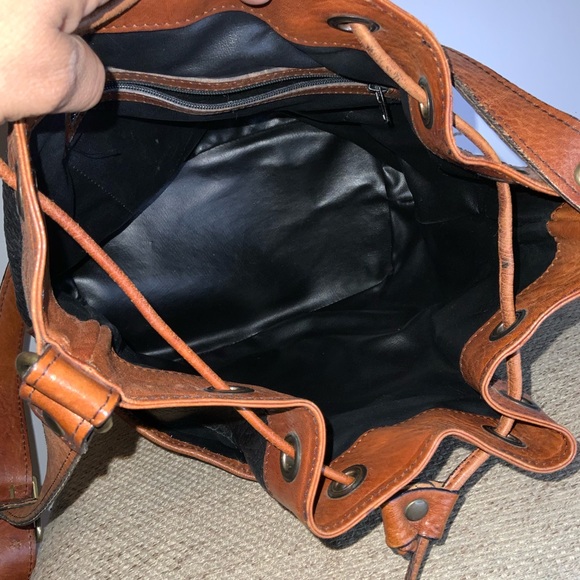 Vintage FS EARTHBAGS BUCKET PURSE - Picture 8 of 10